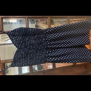 Navy and White polka dot party dress from Target